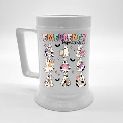 Emergency Department Halloween Nurse Health Care Beer Stein