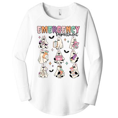 Emergency Department Halloween Nurse Health Care Women's Perfect Tri Tunic Long Sleeve Shirt