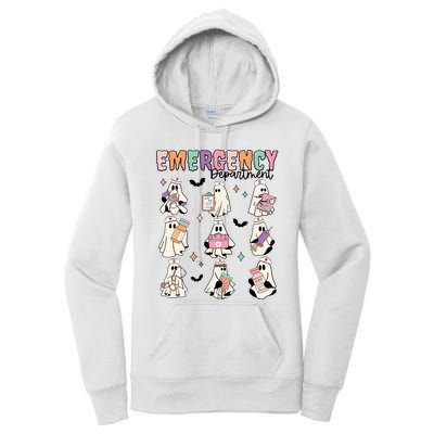 Emergency Department Halloween Nurse Health Care Women's Pullover Hoodie