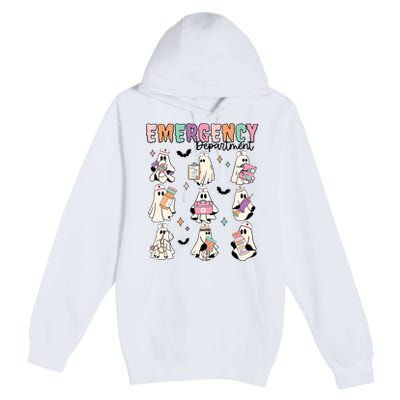 Emergency Department Halloween Nurse Health Care Premium Pullover Hoodie