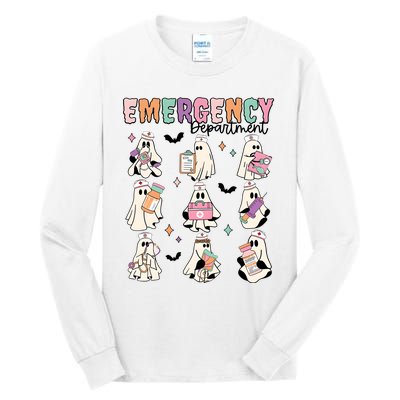 Emergency Department Halloween Nurse Health Care Tall Long Sleeve T-Shirt