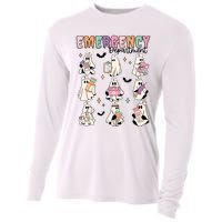 Emergency Department Halloween Nurse Health Care Cooling Performance Long Sleeve Crew