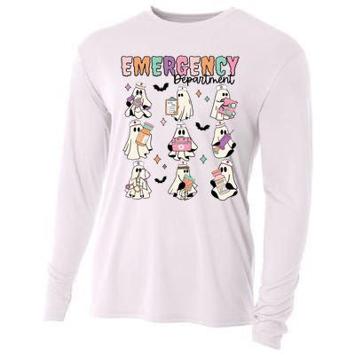 Emergency Department Halloween Nurse Health Care Cooling Performance Long Sleeve Crew