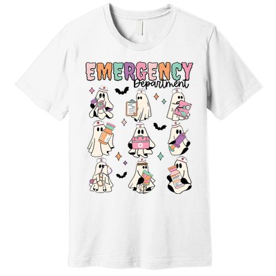 Emergency Department Halloween Nurse Health Care Premium T-Shirt