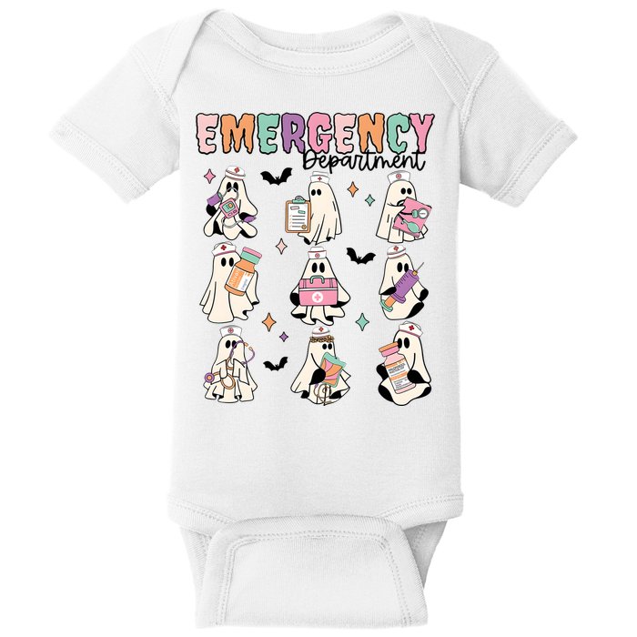 Emergency Department Halloween Nurse Health Care Baby Bodysuit