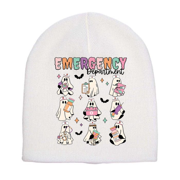 Emergency Department Halloween Nurse Health Care Short Acrylic Beanie