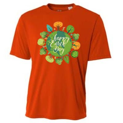 Earth Day Happy Earth Day Trees Cooling Performance Crew T-Shirt