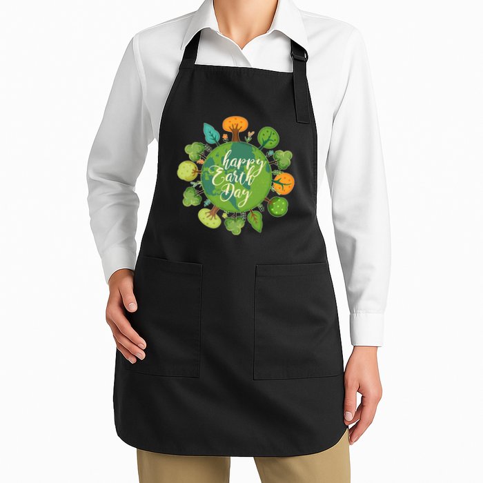 Earth Day Happy Earth Day Trees Apron