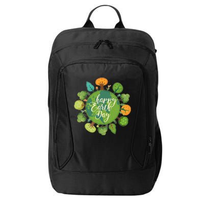 Earth Day Happy Earth Day Trees City Backpack