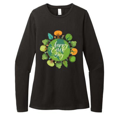 Earth Day Happy Earth Day Trees Womens CVC Long Sleeve Shirt