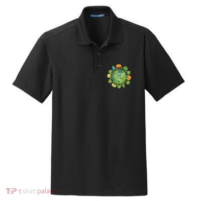 Earth Day Happy Earth Day Trees Dry Zone Grid Polo