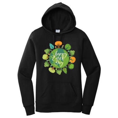 Earth Day Happy Earth Day Trees Women's Pullover Hoodie