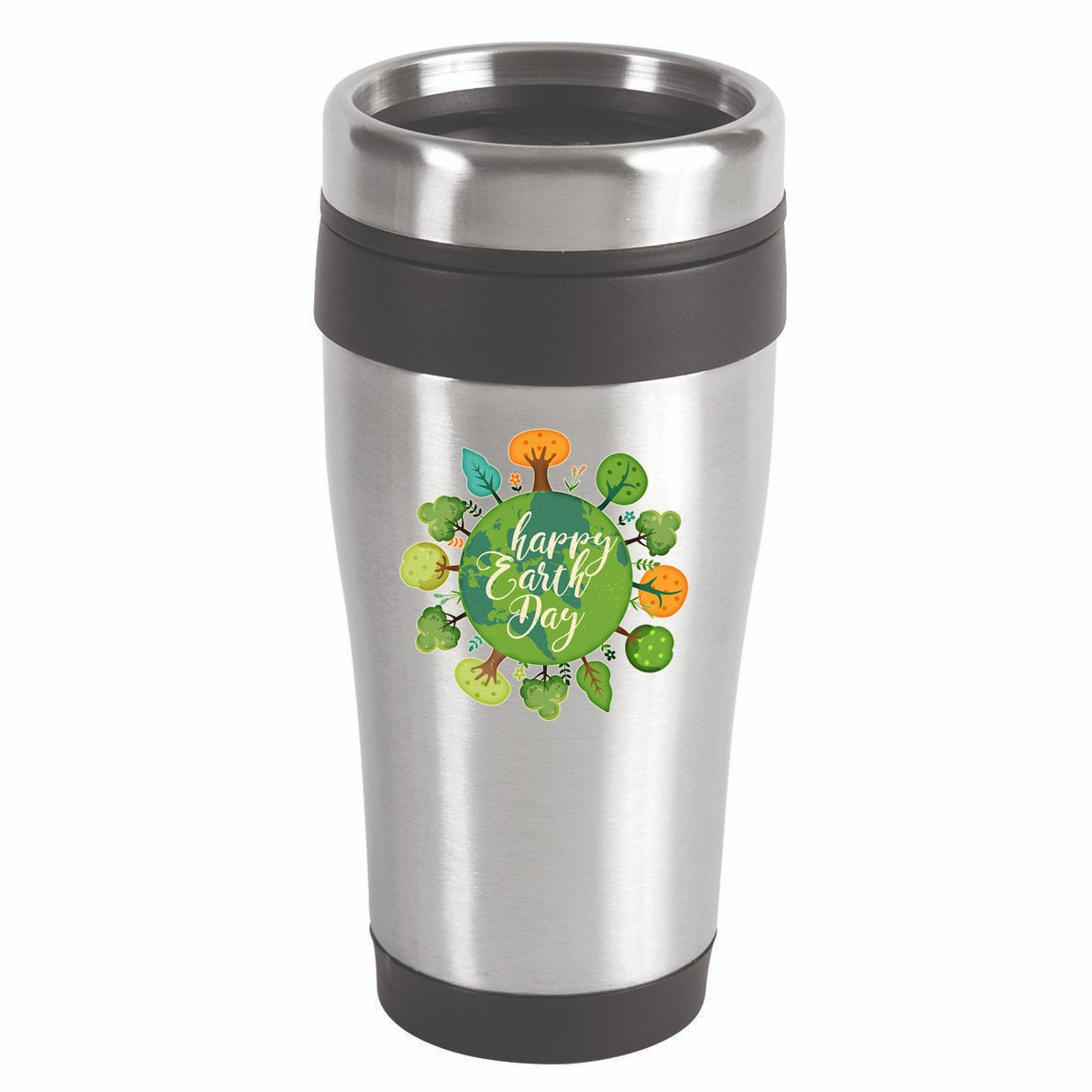 Earth Day Happy Earth Day Trees 16oz Travel Tumbler