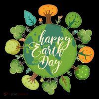 Earth Day Happy Earth Day Trees Cooling Performance Long Sleeve Crew