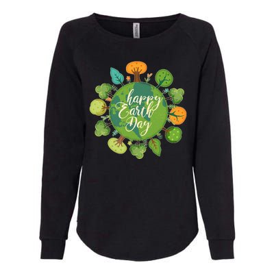 Earth Day Happy Earth Day Trees Womens California Wash Sweatshirt