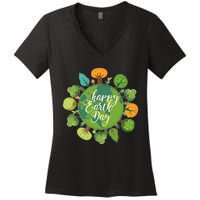 Earth Day Happy Earth Day Trees Women's V-Neck T-Shirt