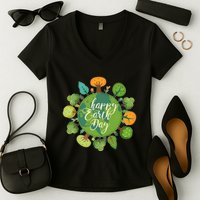 Earth Day Happy Earth Day Trees Women's V-Neck T-Shirt