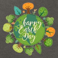 Earth Day Happy Earth Day Trees Cotton Canvas Backpack