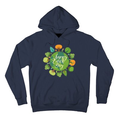 Earth Day Happy Earth Day Trees Hoodie