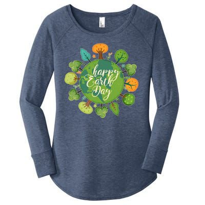 Earth Day Happy Earth Day Trees Women's Perfect Tri Tunic Long Sleeve Shirt