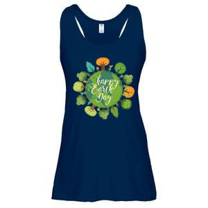 Earth Day Happy Earth Day Trees Ladies Essential Flowy Tank