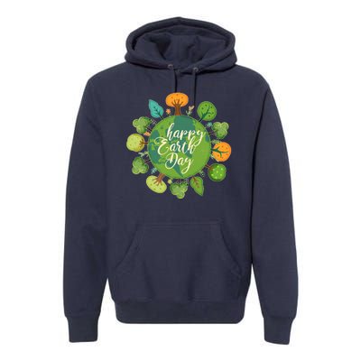 Earth Day Happy Earth Day Trees Premium Hoodie