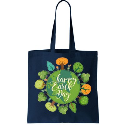 Earth Day Happy Earth Day Trees Tote Bag