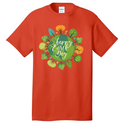 Earth Day Happy Earth Day Trees Tall T-Shirt