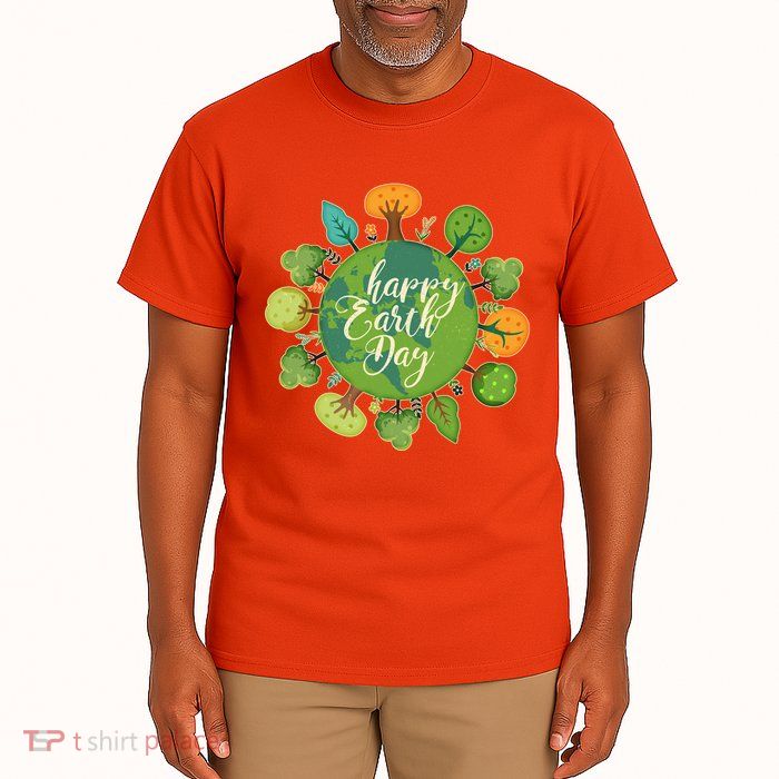Earth Day Happy Earth Day Trees Tall T-Shirt