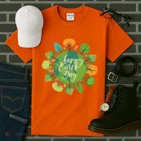 Earth Day Happy Earth Day Trees Tall T-Shirt