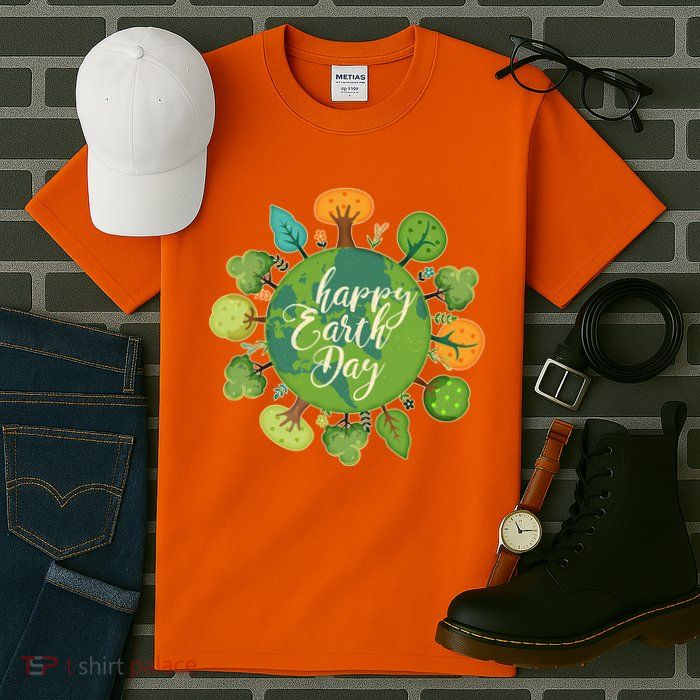 Earth Day Happy Earth Day Trees Tall T-Shirt