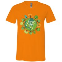 Earth Day Happy Earth Day Trees V-Neck T-Shirt