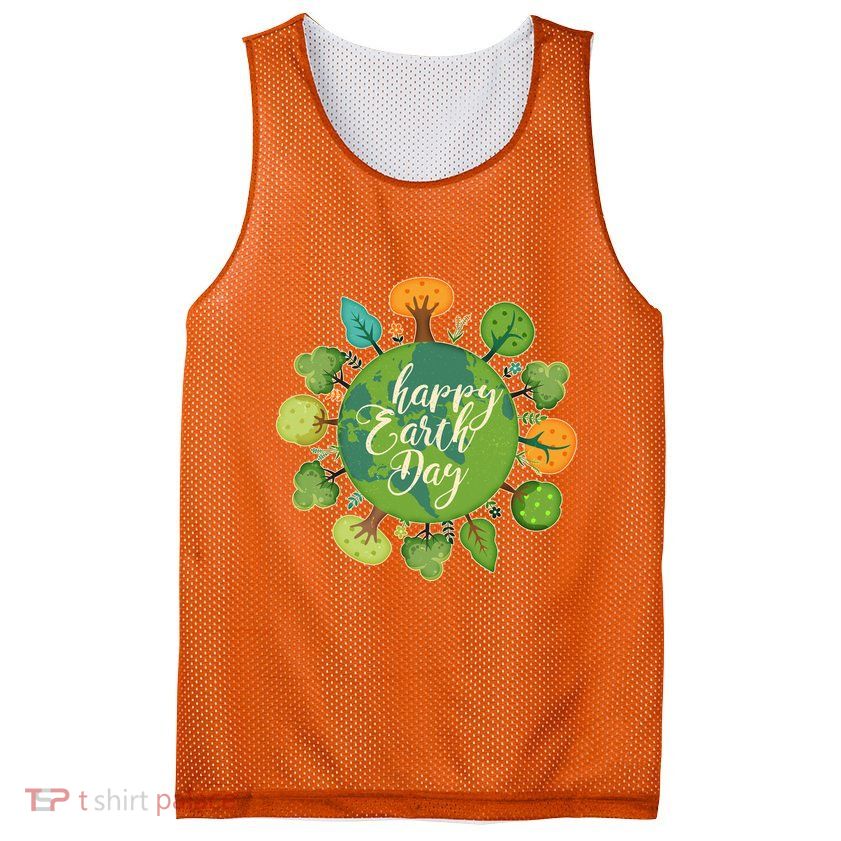Earth Day Happy Earth Day Trees Mesh Reversible Basketball Jersey Tank