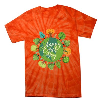 Earth Day Happy Earth Day Trees Tie-Dye T-Shirt