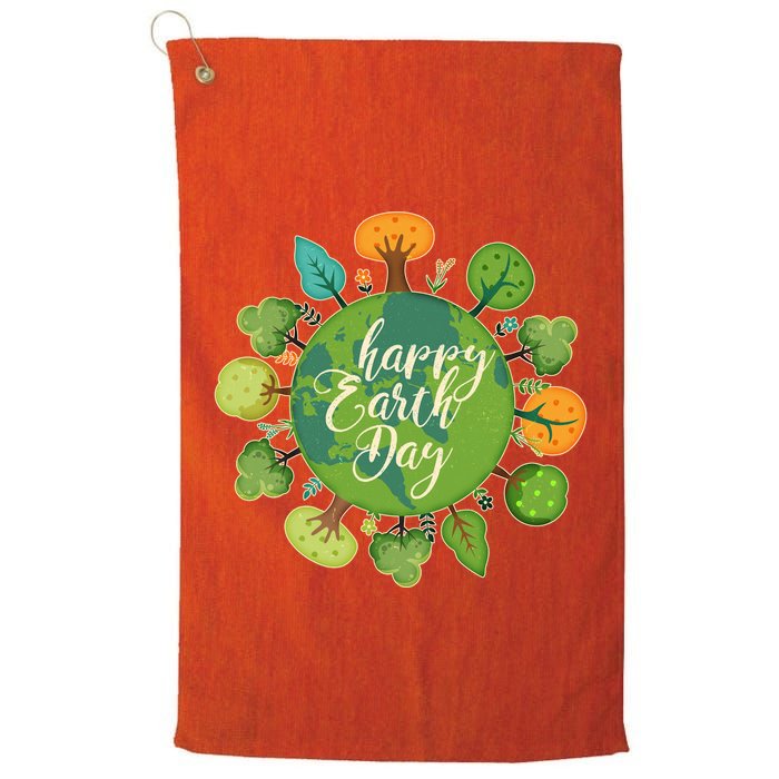 Earth Day Happy Earth Day Trees Golf Towel