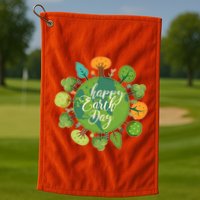 Earth Day Happy Earth Day Trees Golf Towel