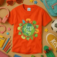 Earth Day Happy Earth Day Trees Kids T-Shirt