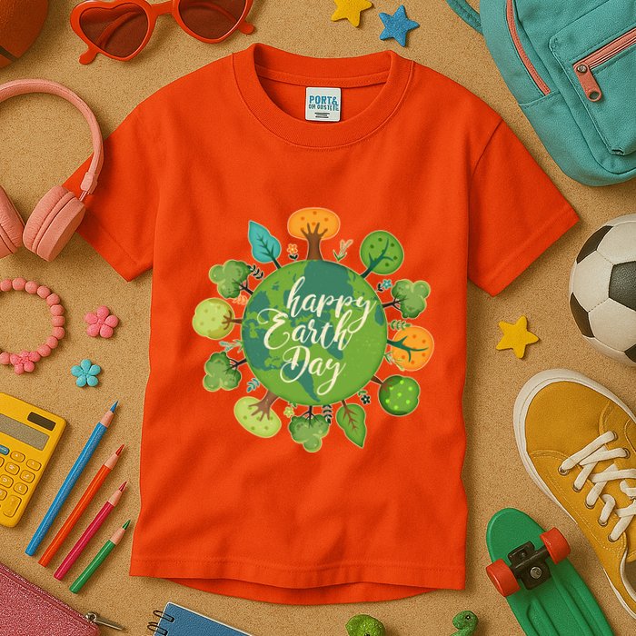 Earth Day Happy Earth Day Trees Kids T-Shirt