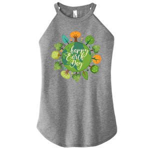 Earth Day Happy Earth Day Trees Women's Perfect Tri Rocker Tank