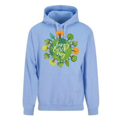 Earth Day Happy Earth Day Trees Unisex Surf Hoodie