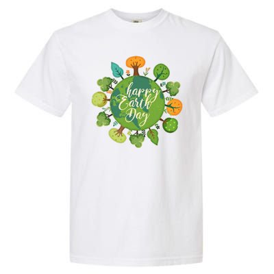 Earth Day Happy Earth Day Trees Garment-Dyed Heavyweight T-Shirt