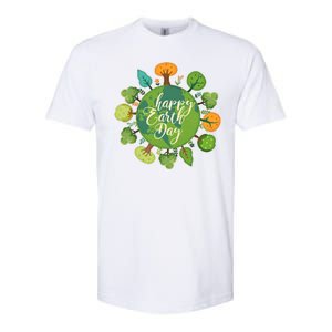 Earth Day Happy Earth Day Trees Softstyle® CVC T-Shirt