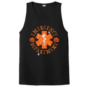 Emergency Department Halloween Emergency Room Nursing Nurse PosiCharge Competitor Tank