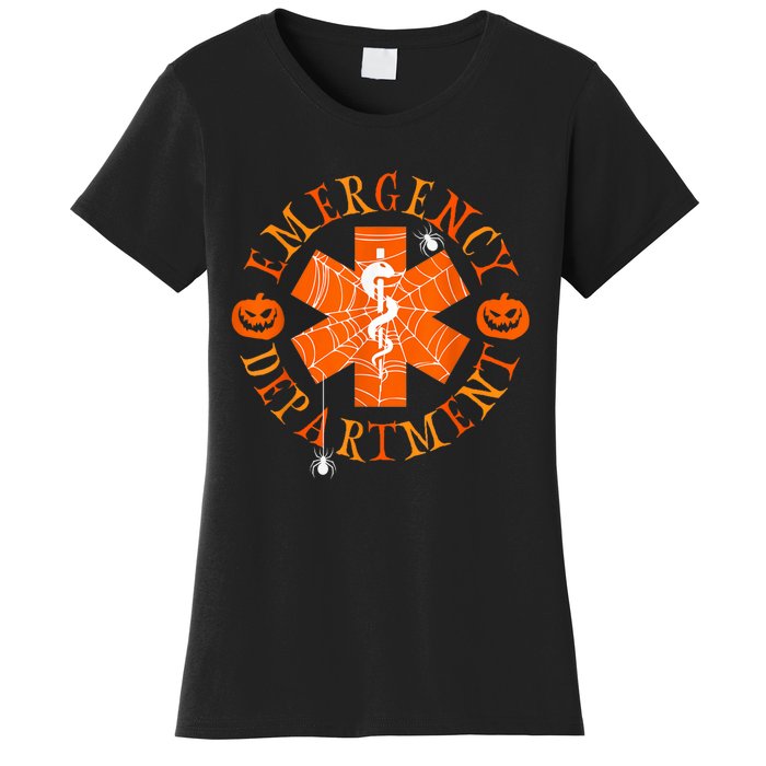 Emergency Department Halloween Emergency Room Nursing Nurse Women's T-Shirt