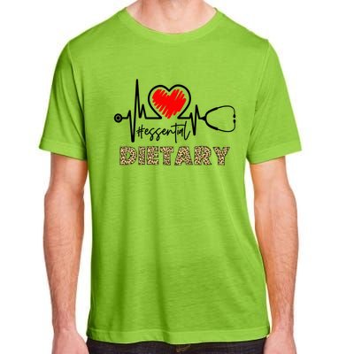 Essential Dietary Heartbeat Dietary Nurse Gift Adult ChromaSoft Performance T-Shirt