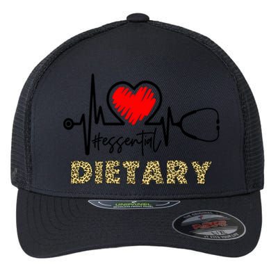 Essential Dietary Heartbeat Dietary Nurse Gift Flexfit Unipanel Trucker Cap