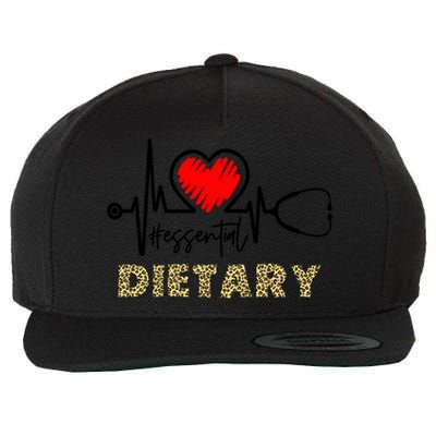 Essential Dietary Heartbeat Dietary Nurse Gift Wool Snapback Cap