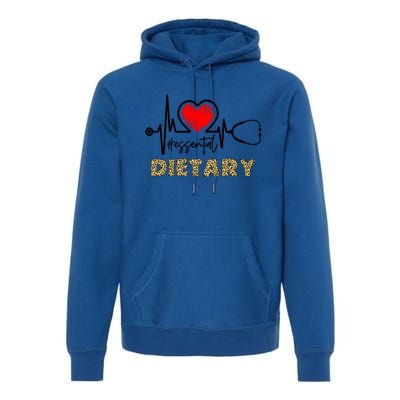 Essential Dietary Heartbeat Dietary Nurse Gift Premium Hoodie