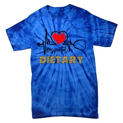 Essential Dietary Heartbeat Dietary Nurse Gift Tie-Dye T-Shirt