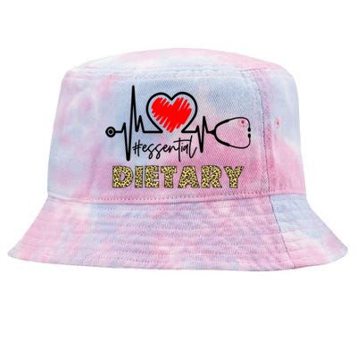 Essential Dietary Heartbeat Dietary Nurse Gift Tie-Dyed Bucket Hat